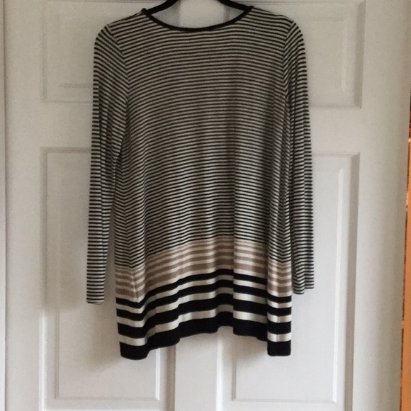 Max Studio super soft striped tunic size small - Picture 2 of 6